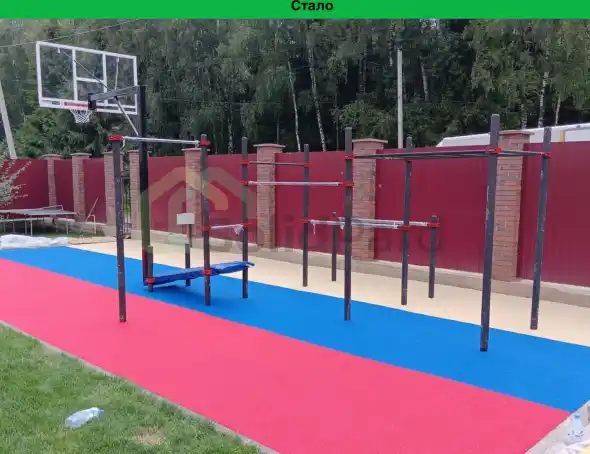 резиновое покрытие на спортивных площадках